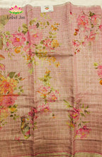 Pure Digital Linen  Tissue Saree 1
