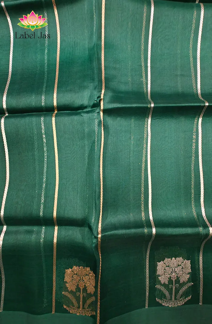 Pure Kora organza Banarasi Silk Saree 1
