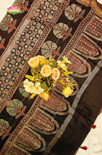 Premium Maheshwari Silk Saree with Ajrakh 7