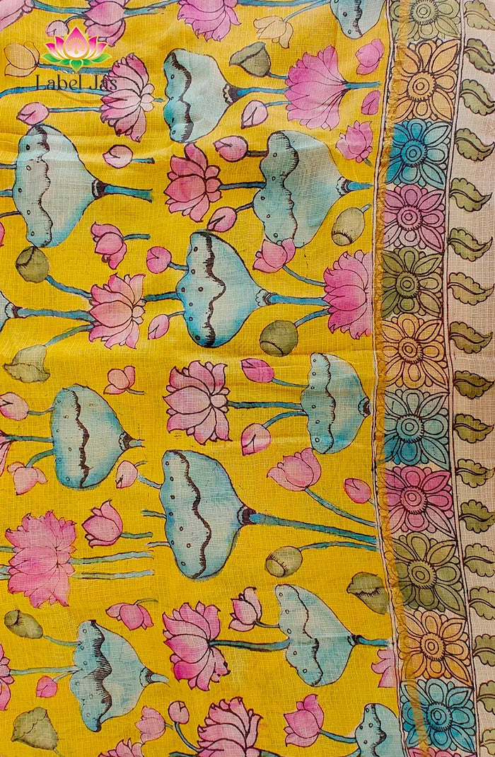 Pure Pen Kalamkari Kota Silk Saree – 02