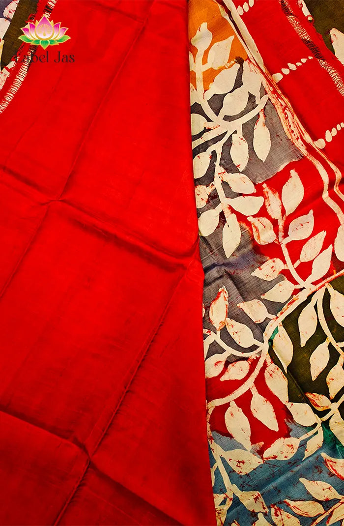 Tussar Batik Saree 6 Secondary image