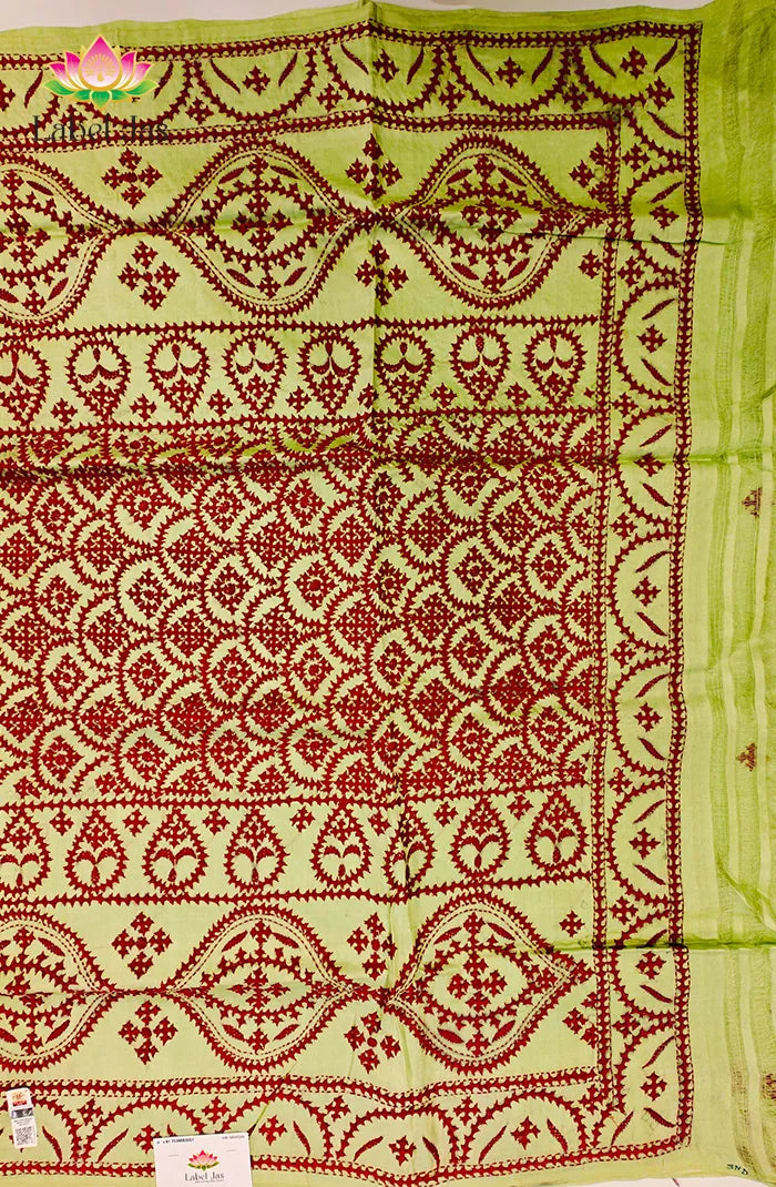 Desi Tussar with Kutch Work Saree 2