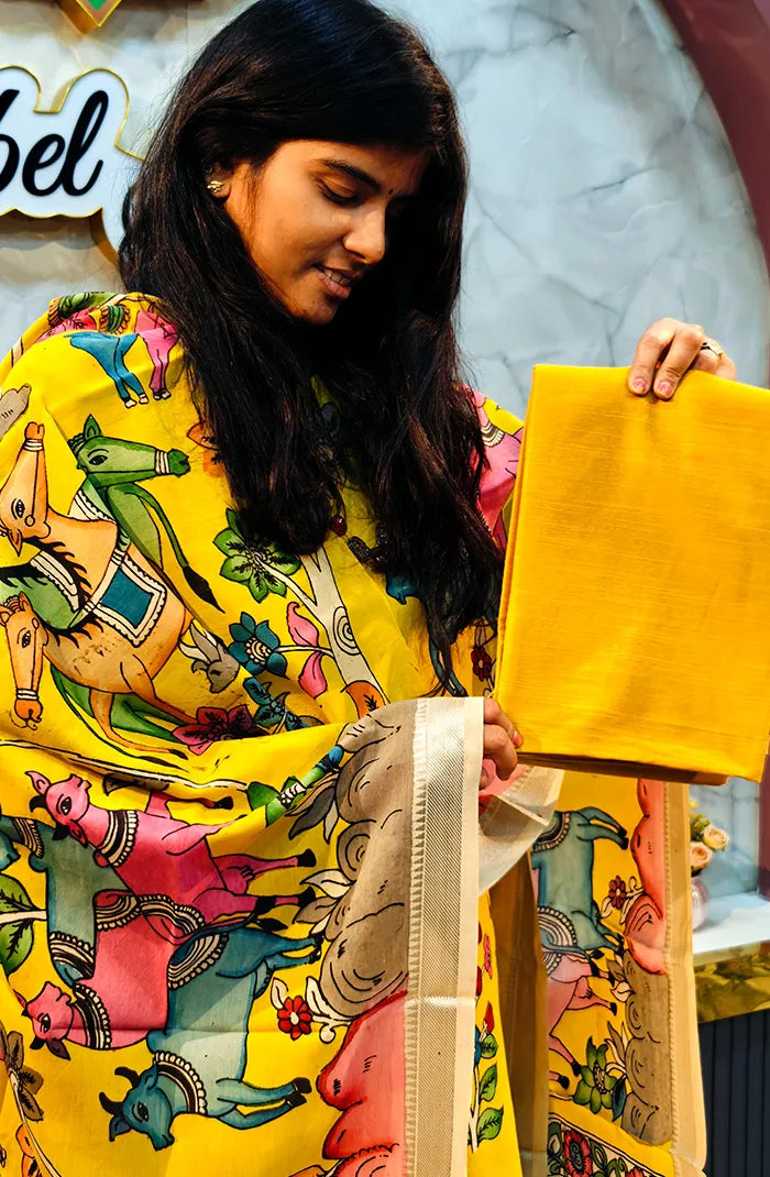 Pure Pen kalamkari Salwar 7 Secondary image