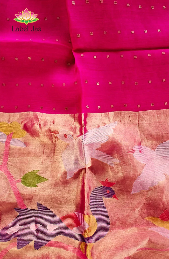 Pure Muslin organza saree 12 Secondary image