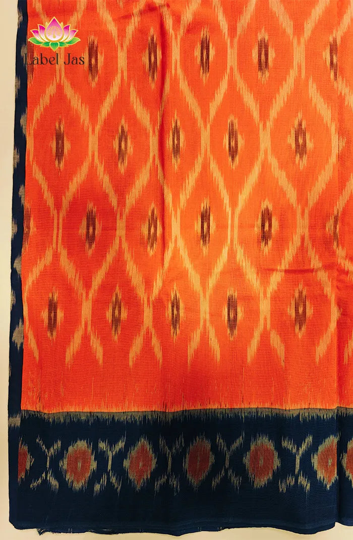 Mercerized Ikkat Cotton Saree 2