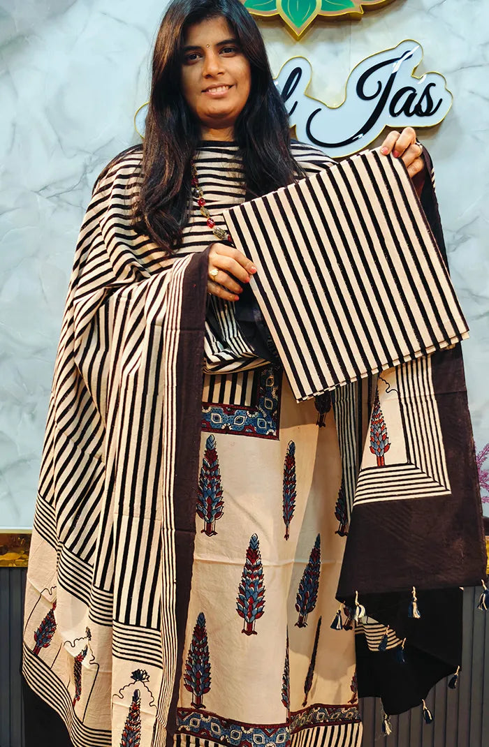 Ajrak Handblock salwar_29 Secondary image