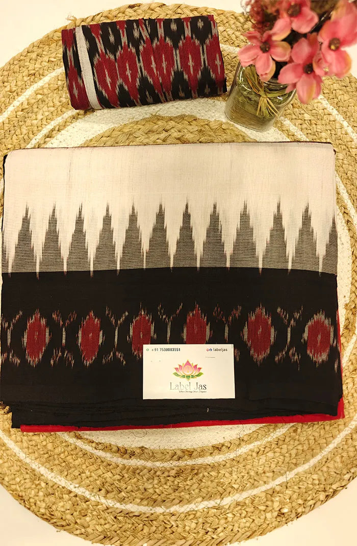 Premium Double Ikkat Saree 3 Main image