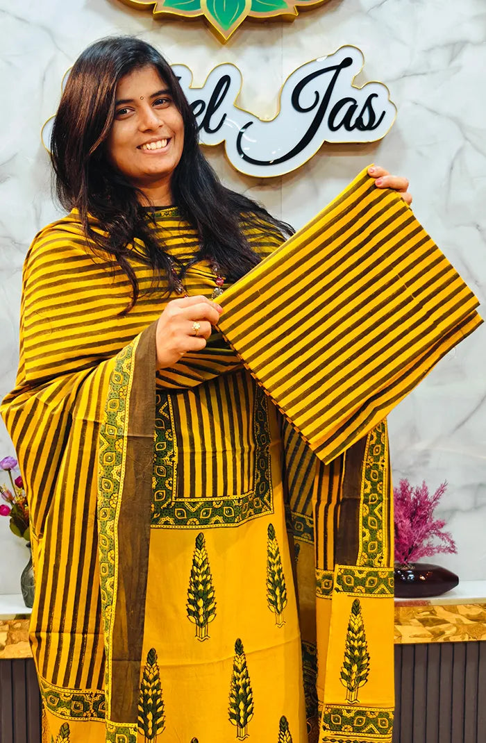 Ajrak Handblock salwar_32 Secondary image