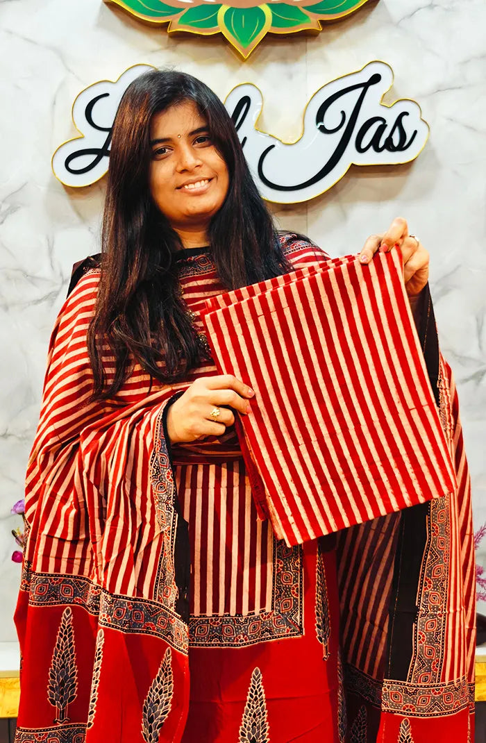 Ajrak Handblock salwar_27 Secondary image