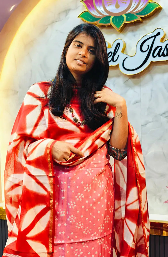 Chanderi Silk Bandhini Salwar_10 Main image