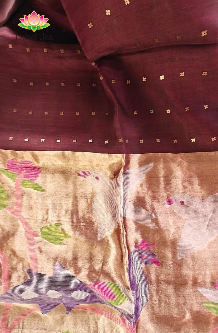 Pure Muslin organza saree 11 Secondary image