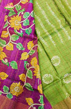 Shibori with Zari Checks Printed Saree