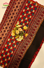 Ajrakh X Chanderi Saree 7