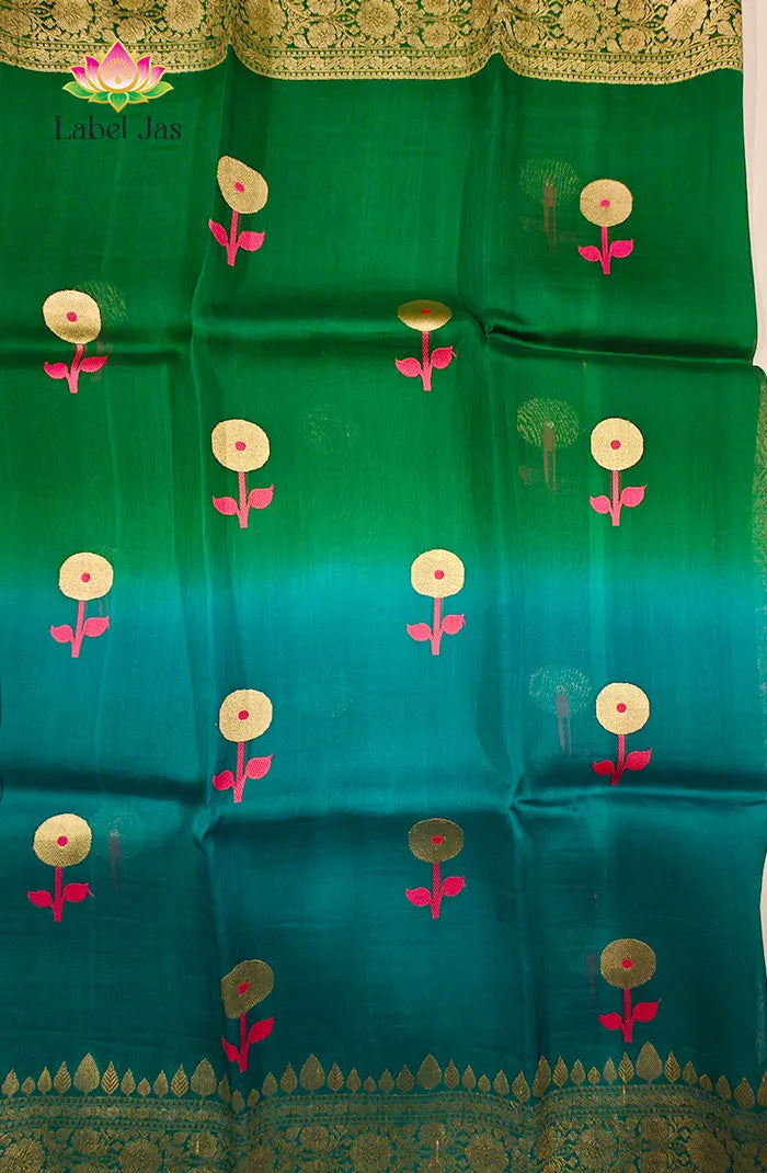 Premium Kora organza Banarasi Silk Saree 5
