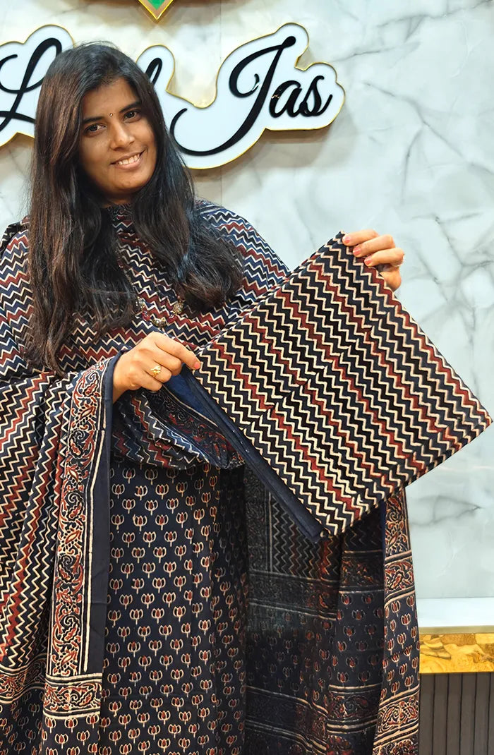 Ajrak Handblock salwar_20 Secondary image