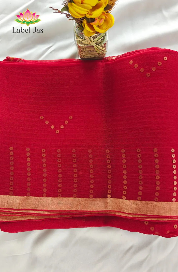 Pure Muslin organza saree 10 Main image