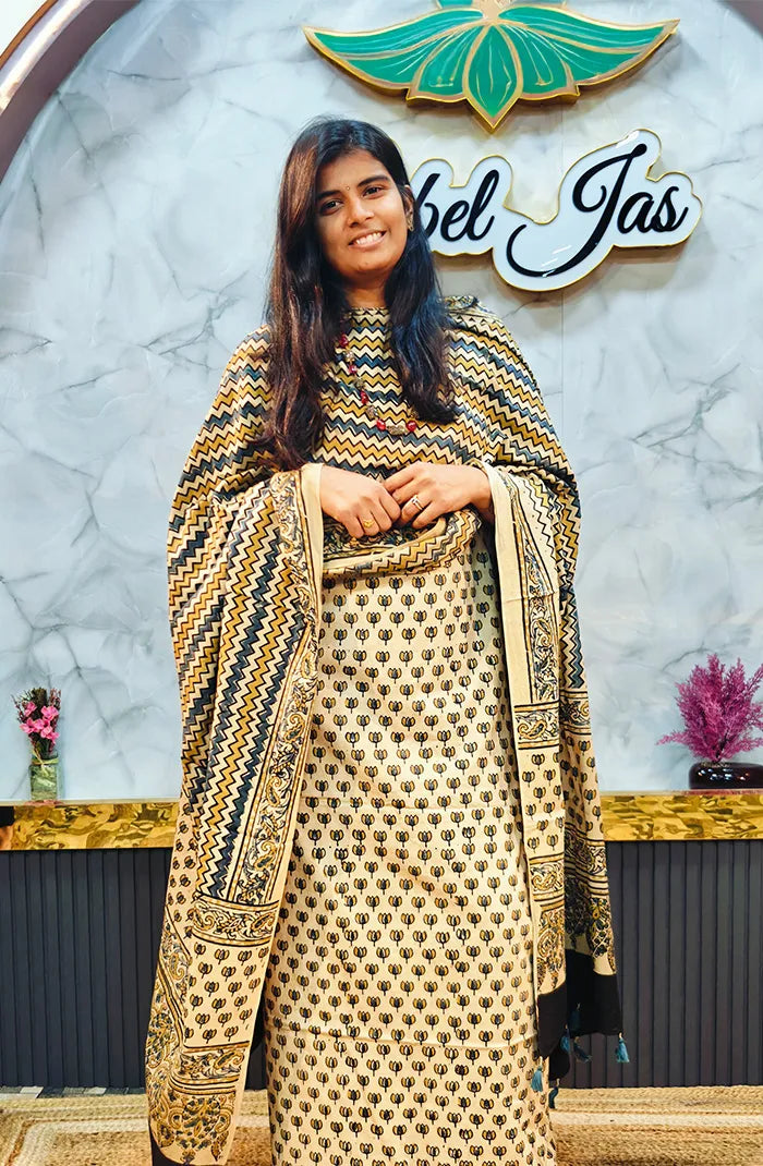 Ajrak Handblock Salwar 14 Main image