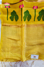 Pure Silk Linen Saree 4