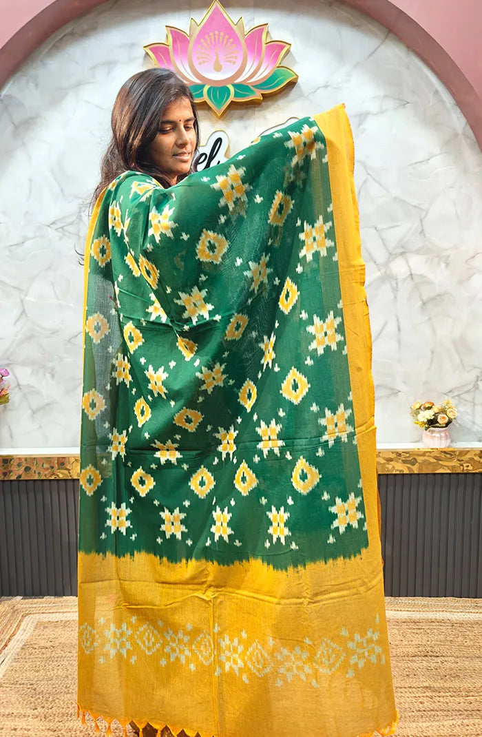 Mercidized Ikkat Cotton Salwar 1 Secondary image
