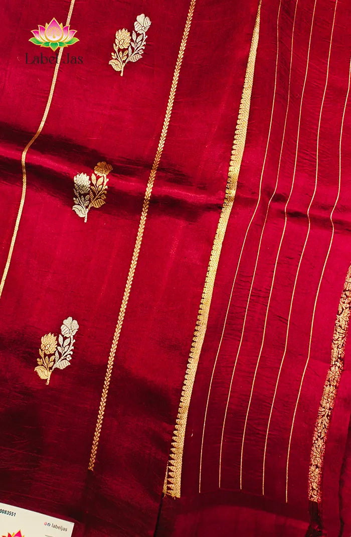 Pure Raw Mango Silk Saree 5 Secondary image