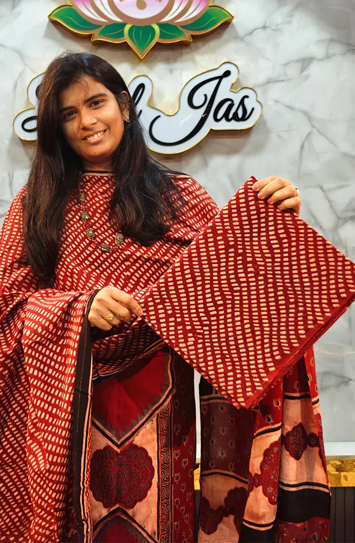 Ajrak Handblock salwar_23 Secondary image