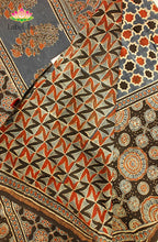 Ajrakh X Chanderi Saree 6