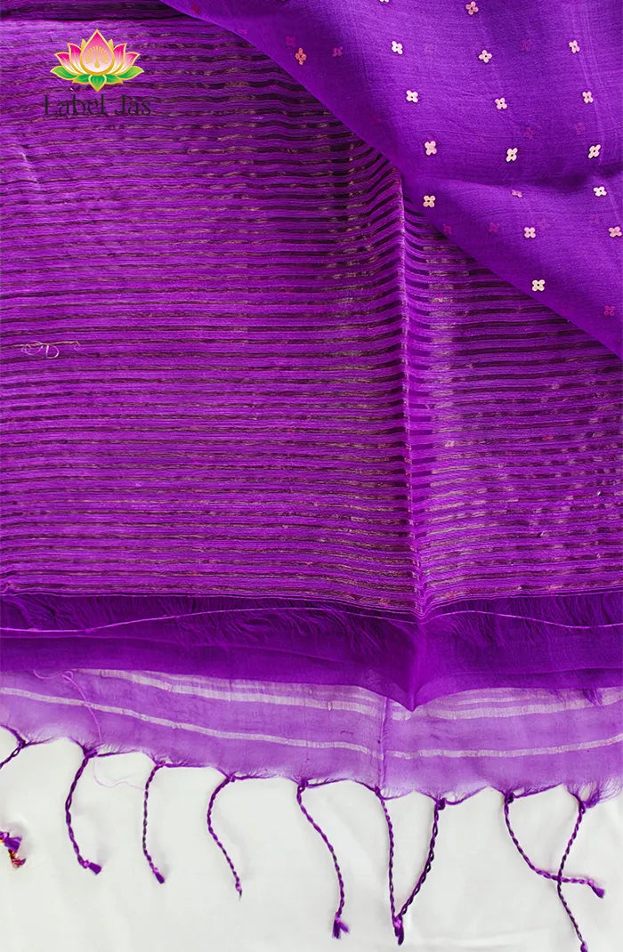 Pure Muslin organza saree 5