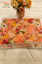 Pure  Linen Saree with Digital print 2