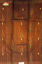 Premium Dupion Silk saree with block print 4