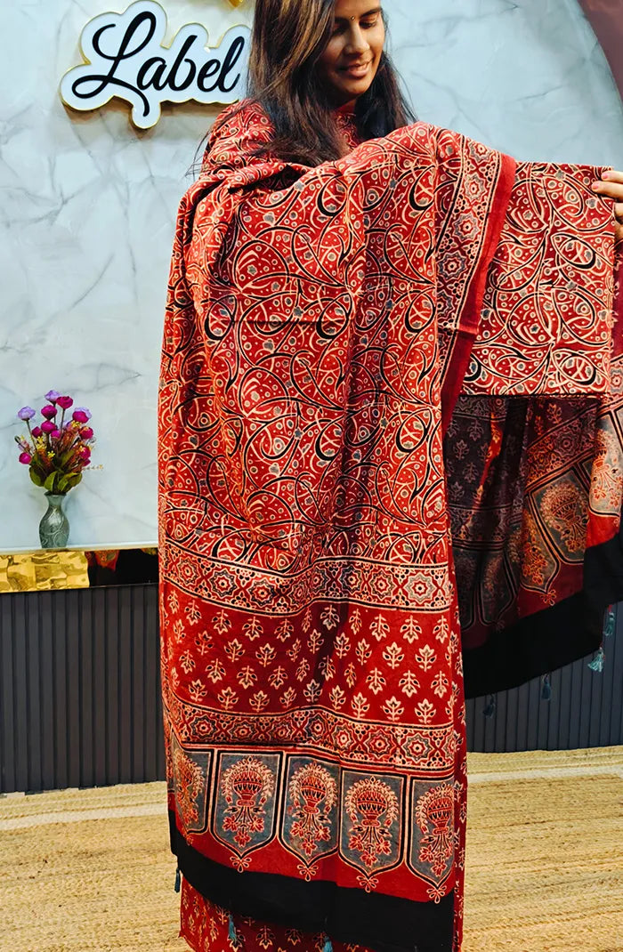 Ajrak Handblock Salwar 7