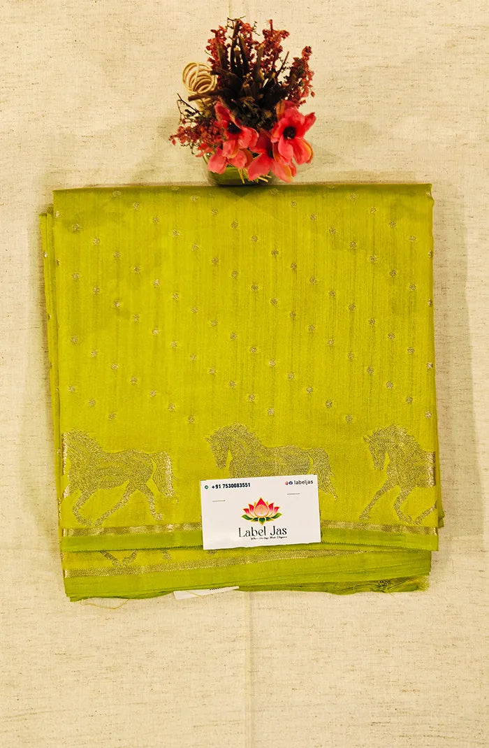 Premium Chiniya Silk Saree 4 Main image