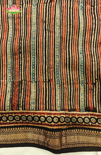 Premium Maheshwari Silk Saree with Ajrakh 7