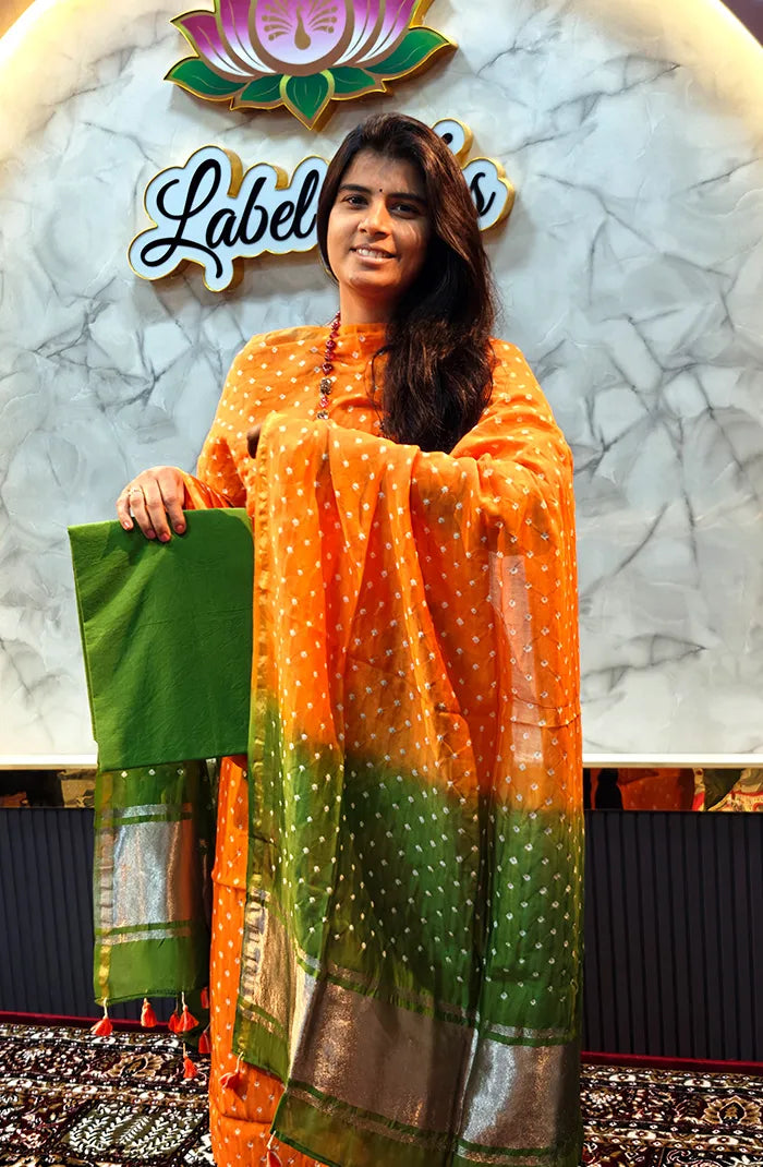 Chanderi Silk Bandhini Salwar_3 Secondary image