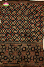Ajrakh X Chanderi Saree 1