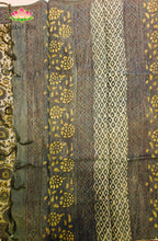 Premium Dupion Silk saree with block print 5