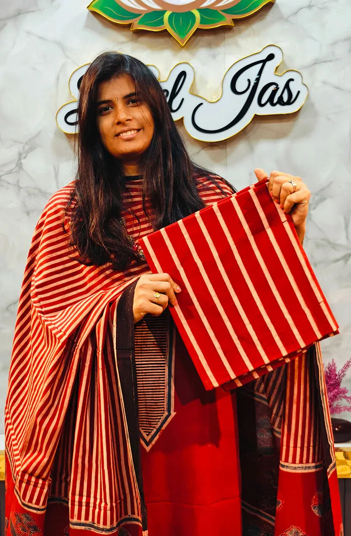Ajrak Handblock salwar_25 Secondary image