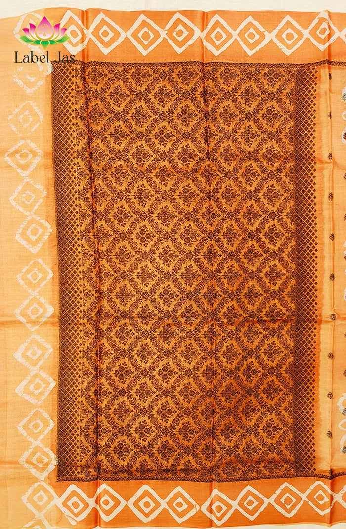 Tussar Saree with Banarasi Motifs