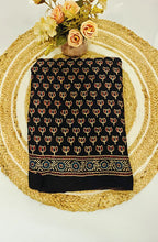 Modal Silk with Ajrakh Handblock Print Saree 4