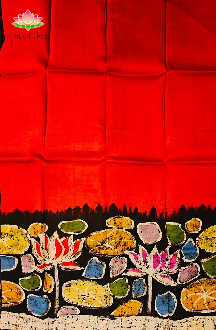 Tussar Batik Saree 4