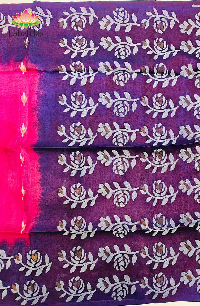 Rose Tussar Saree