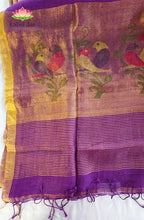Pure Silk Linen Saree 7