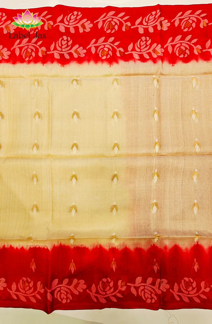 Rose Tussar Saree 2