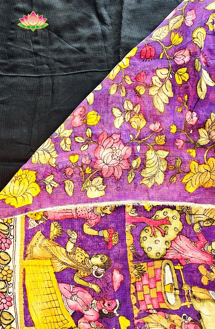 Pure Pen Kalamkari Kota Silk Saree – 01