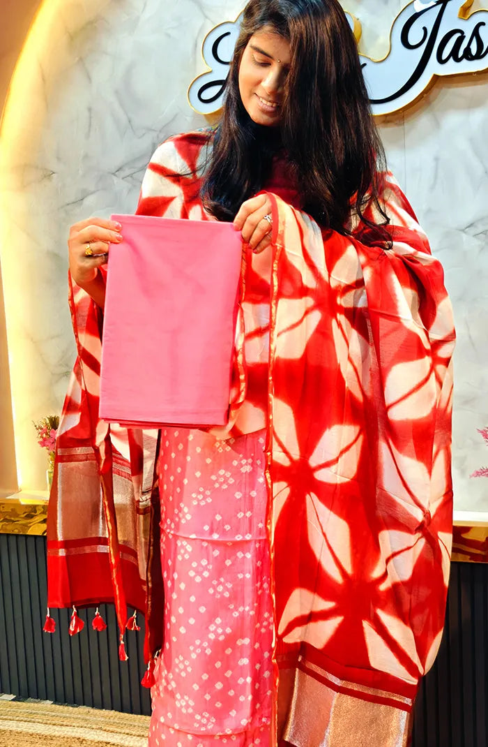 Chanderi Silk Bandhini Salwar_10 Secondary image