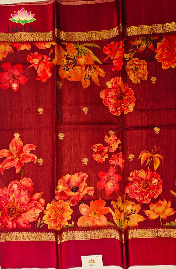 Tussar Georgette Saree 3