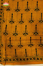 Ajrakh X Chanderi Saree 2