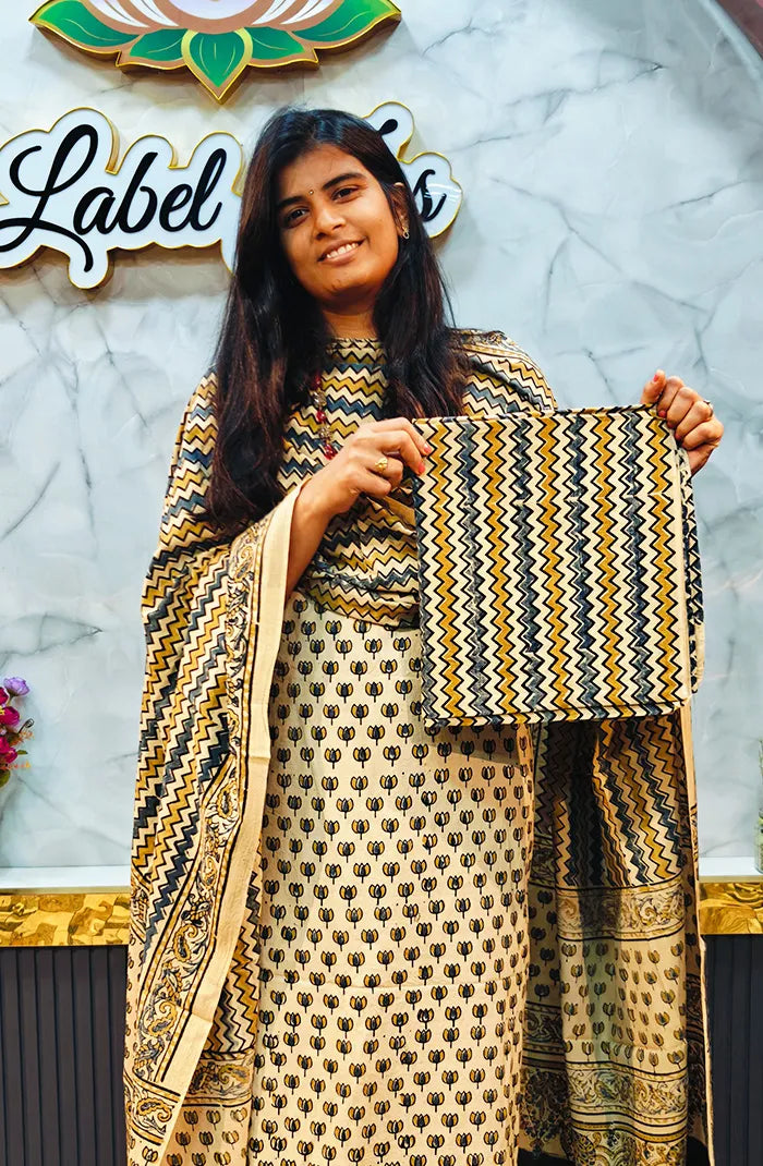 Ajrak Handblock Salwar 14 Secondary image