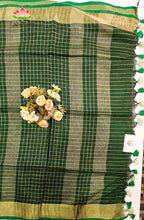 Pure  Linen Saree with Digital print 5