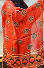 Ajrakh Silk Linen Salwar 13