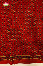 Ajrakh X Chanderi Saree 8